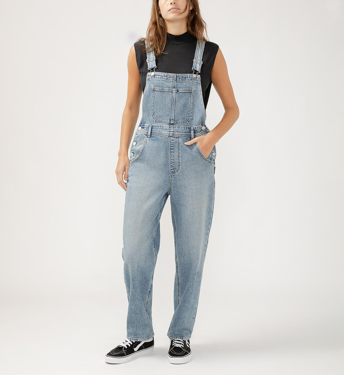 Silver 90's Baggy Overall
