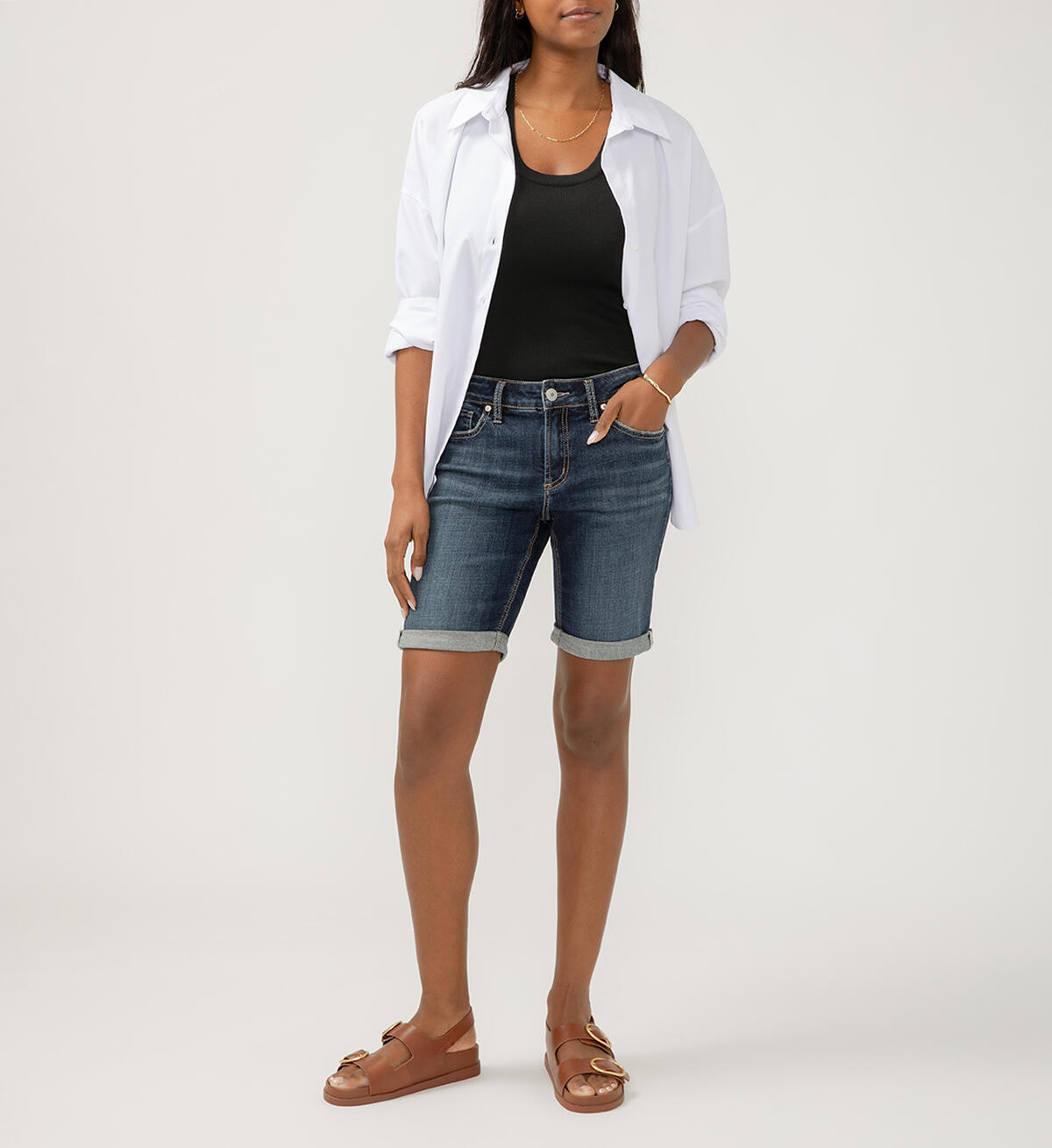 Silver Elyse denim Short