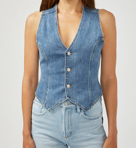 Silver Classic denim Vest