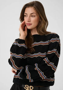 Cream Wavy Knit