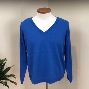 Cream Anva V-Neck Knit Pullover