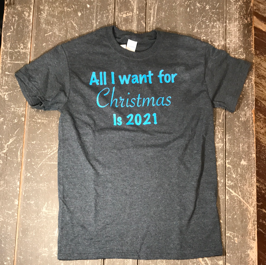 Graphic T-Shirt Grey - All I Want For Christmas...